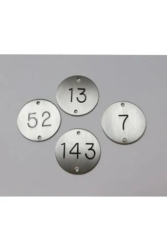 Stainless Steel Table Numbers